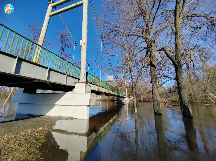 В реке Лесной Воронеж снижается уровень воды