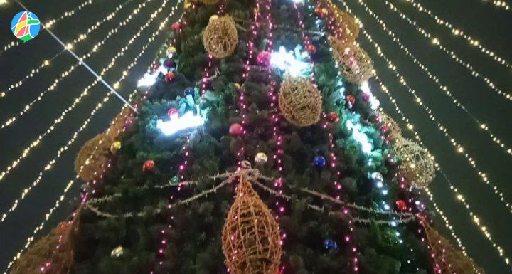 Главная елка города Рассказово засветилась новогодними огнями