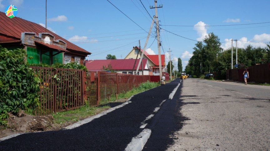 Новый тротуар на улице Котовского в городе Рассказово 