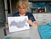 Рассказовцы продолжают работать над вязаной картой России