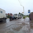 В городе Рассказово столкнулись автобус, грузовик и «Лада Калина»