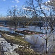 Уровень реки Лесной Тамбов поднялся. На улице Набережно-Бугровая вода подошла к дороге