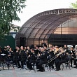Выступление военного оркестра в Мичуринске