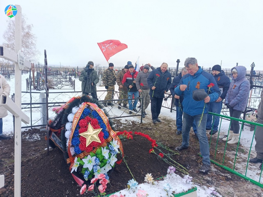 В селе Осиновка прошла церемония захоронения останков участника Великой Отечественной войны